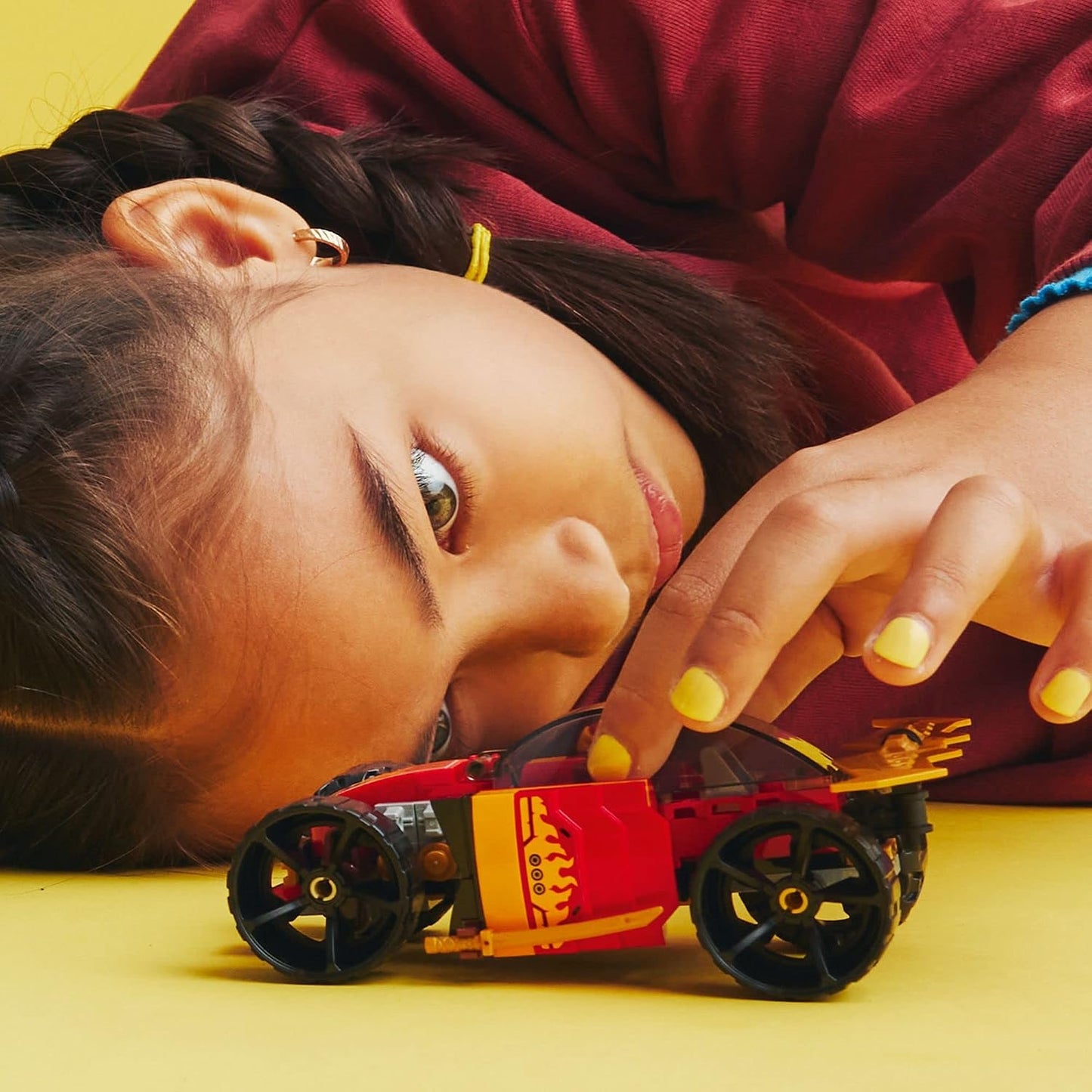 LEGO NINJAGO Kai's Ninja Race Car EVO, juego de juguetes de con...