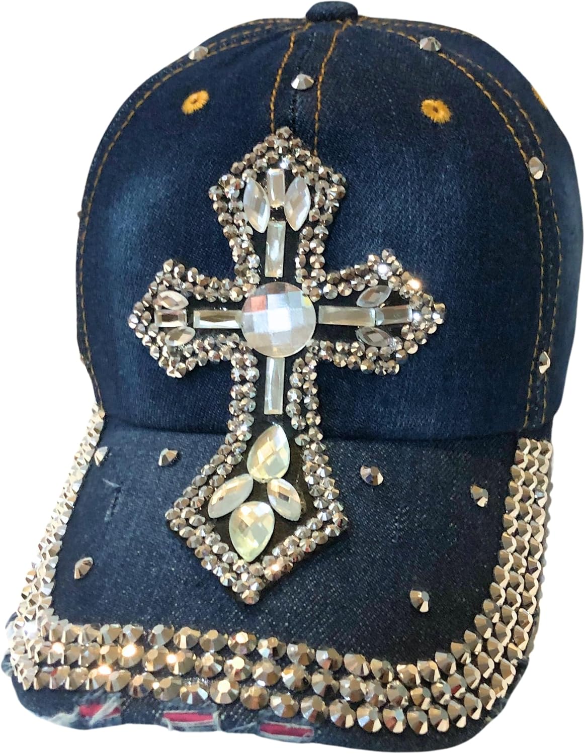 Popfizzy Bedazzled - Sombrero de cruz para mujer, sombrero de diama...