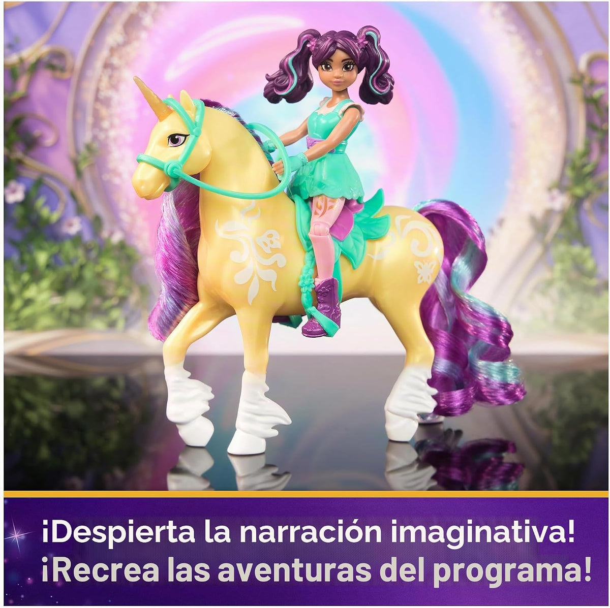 Unicorn Academy Ava &amp; Leaf, 2 accesorios, muñecas y juguetes de...