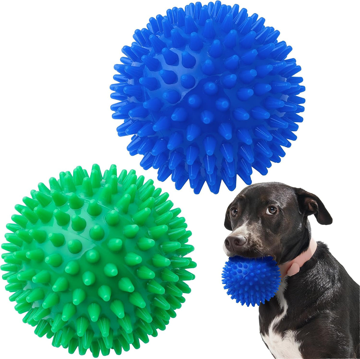 SHARLOVY - Bolas de juguete chillonas de 4.5'' para perros...