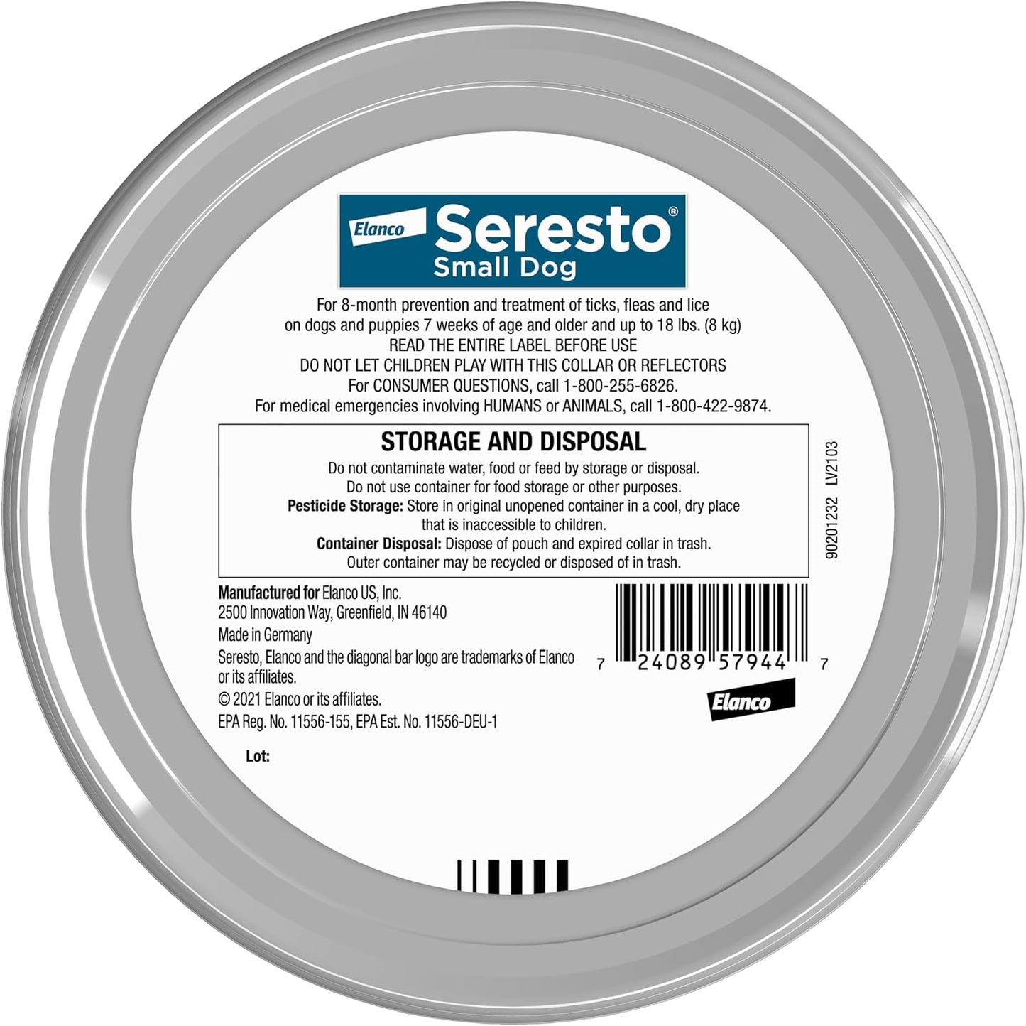 Seresto Collar de Tratamiento y Prevención de Pulgas y Garrapatas R...