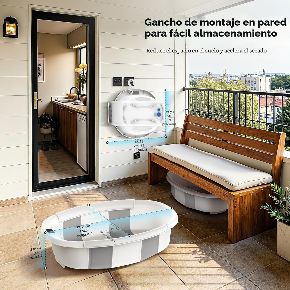 Bañera plegable para recién nacidos a niños pequeños de 0 a 36 mese...