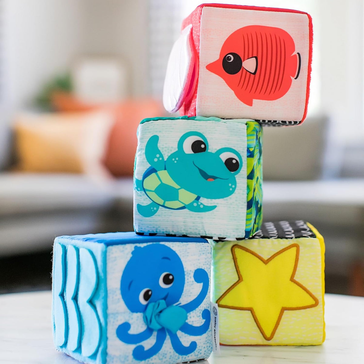 Baby Einstein Explora y descubre juguetes de bloques blandos, a par...