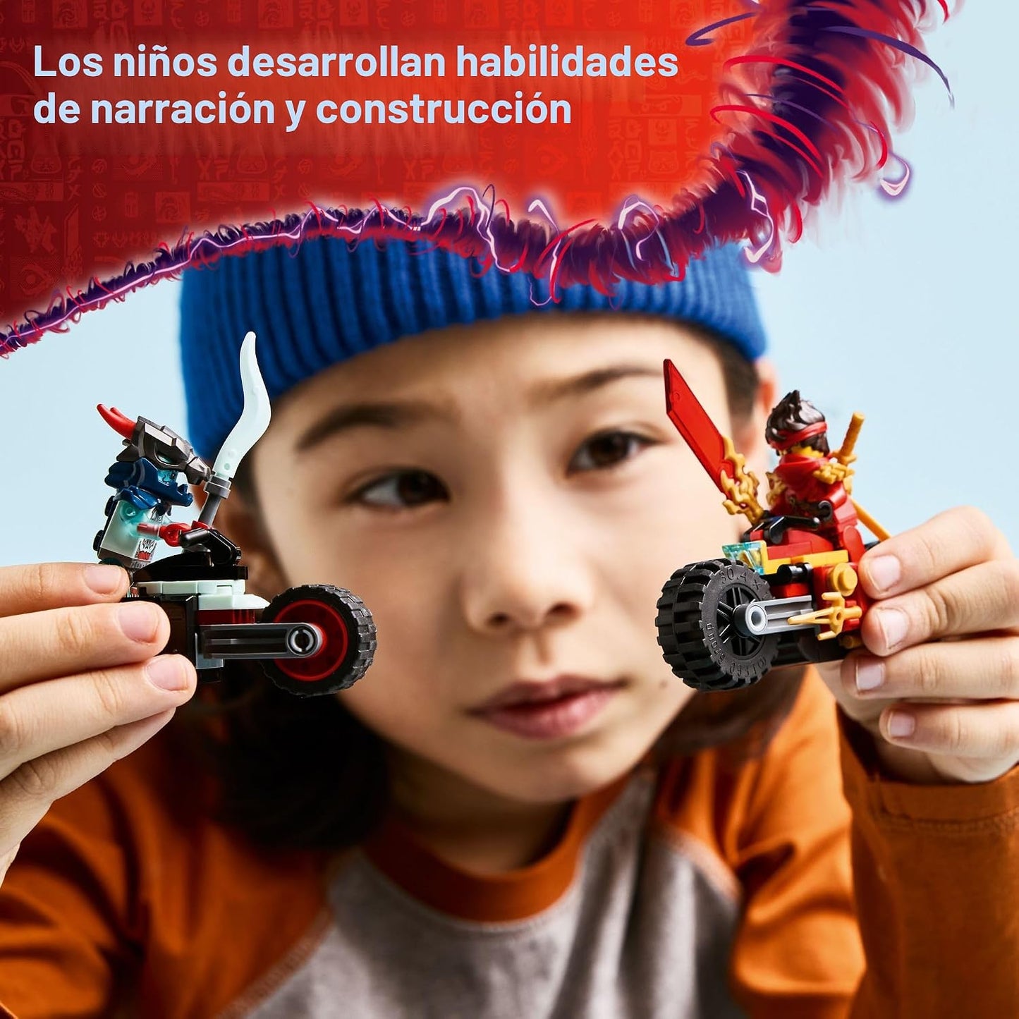 LEGO NINJAGO Motocicleta de Carreras de Velocidad de Kai - Juguete...