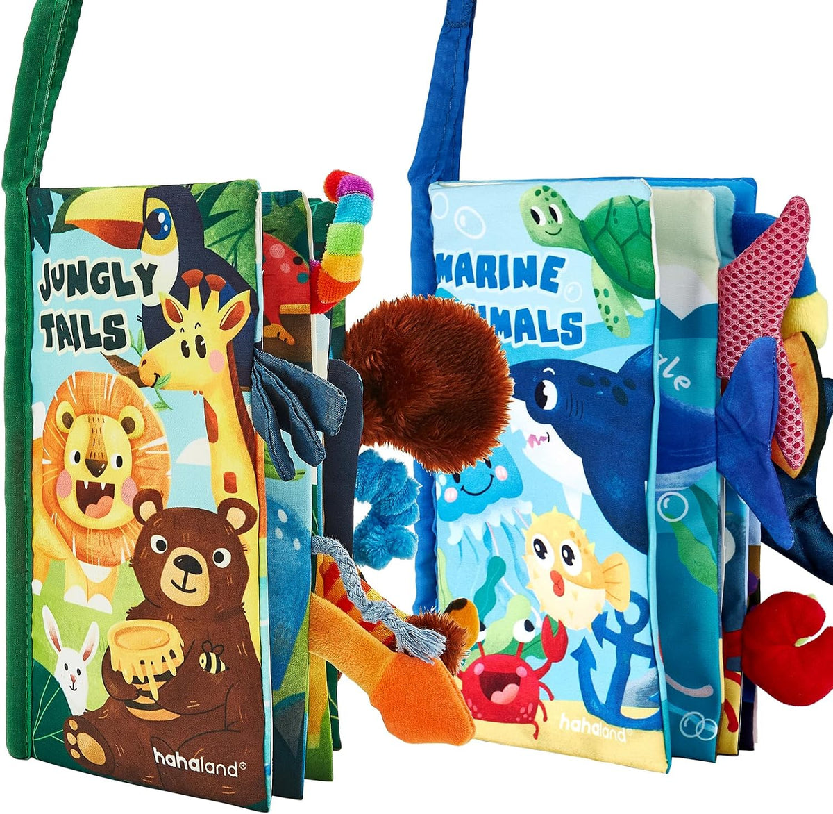 hahaland Libros para bebés de 0 a 6 meses, juguete sensorial de alt...