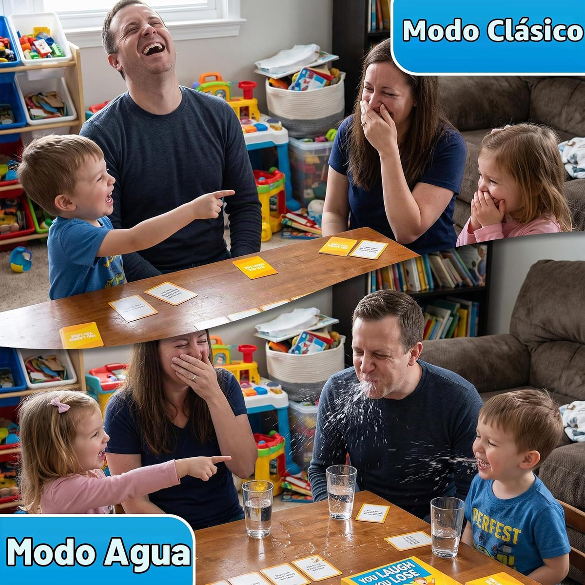 Juego You Laugh You Lose - Juegos de mesa para niños de 8 a 12 años...