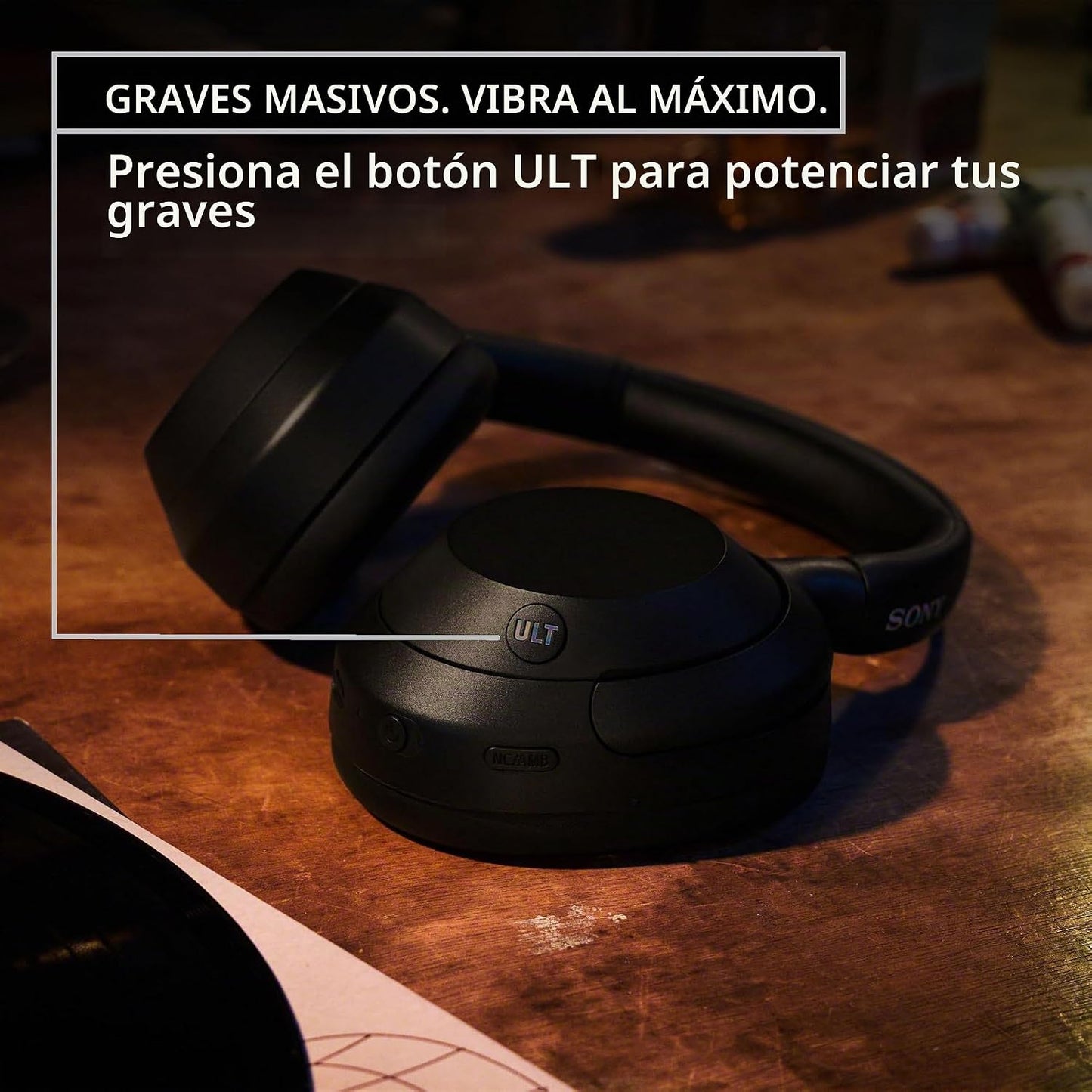 Sony ULT WEAR Auriculares inalámbricos con cancelación de ruido sob...
