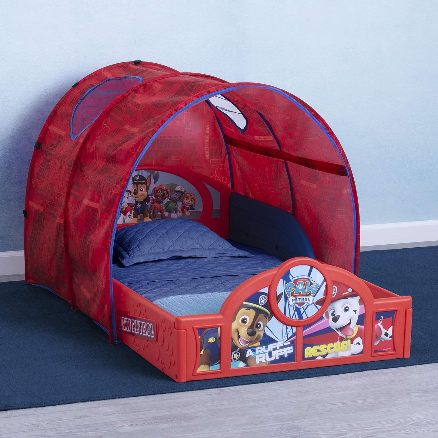 Delta Children Nick Jr. - Cama infantil con tienda de campaña para...
