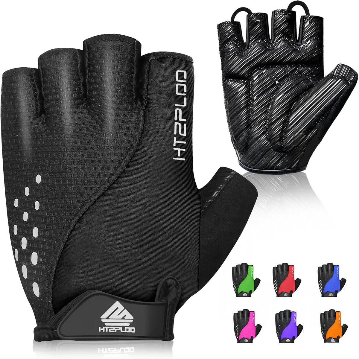 HTZPLOO Guantes de ciclismo para hombres y mujeres con almohadilla...