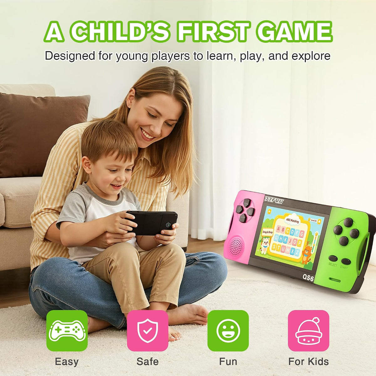 JJFUN Consola de juegos portátil retro, 138 juegos clásicos y panta...