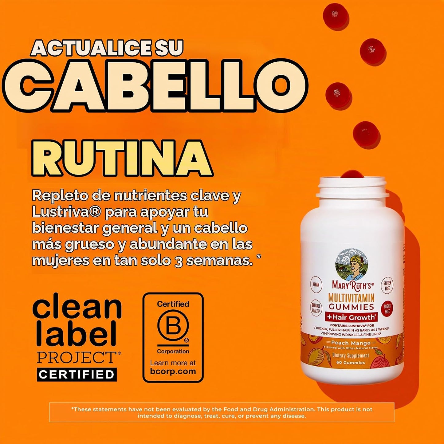MaryRuth's Multivitamínico + gomitas para el crecimiento del ca...