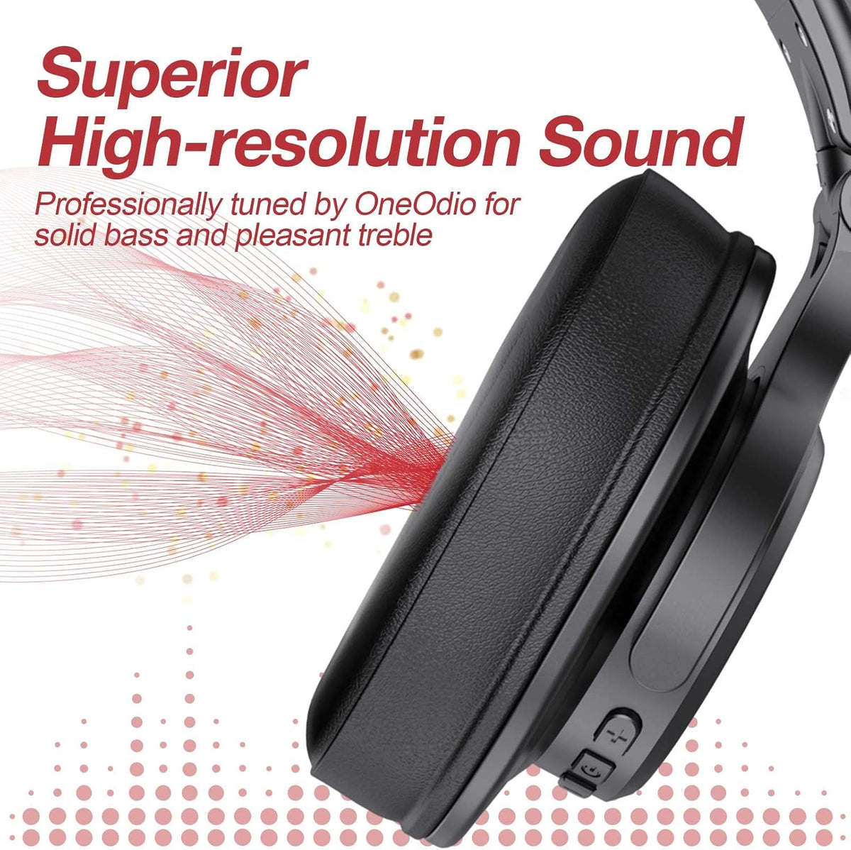 OneOdio A70 Auriculares Bluetooth de alta resolución con orejeras,...