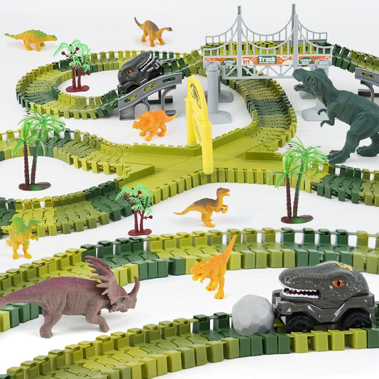 TGJH Juguetes de carreras de dinosaurios para niños, regalos de cum...