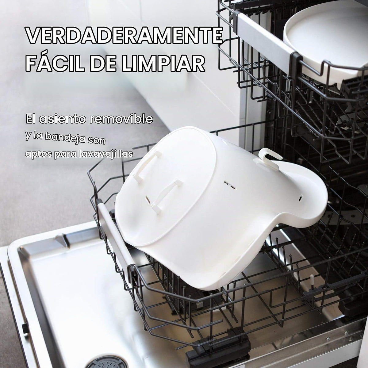 Boon GRUB Silla alta ajustable para bebé, silla alta convertible y...
