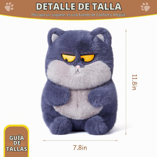Riverwar Juguete de peluche de gato gruñón, lindo regalo grande de...