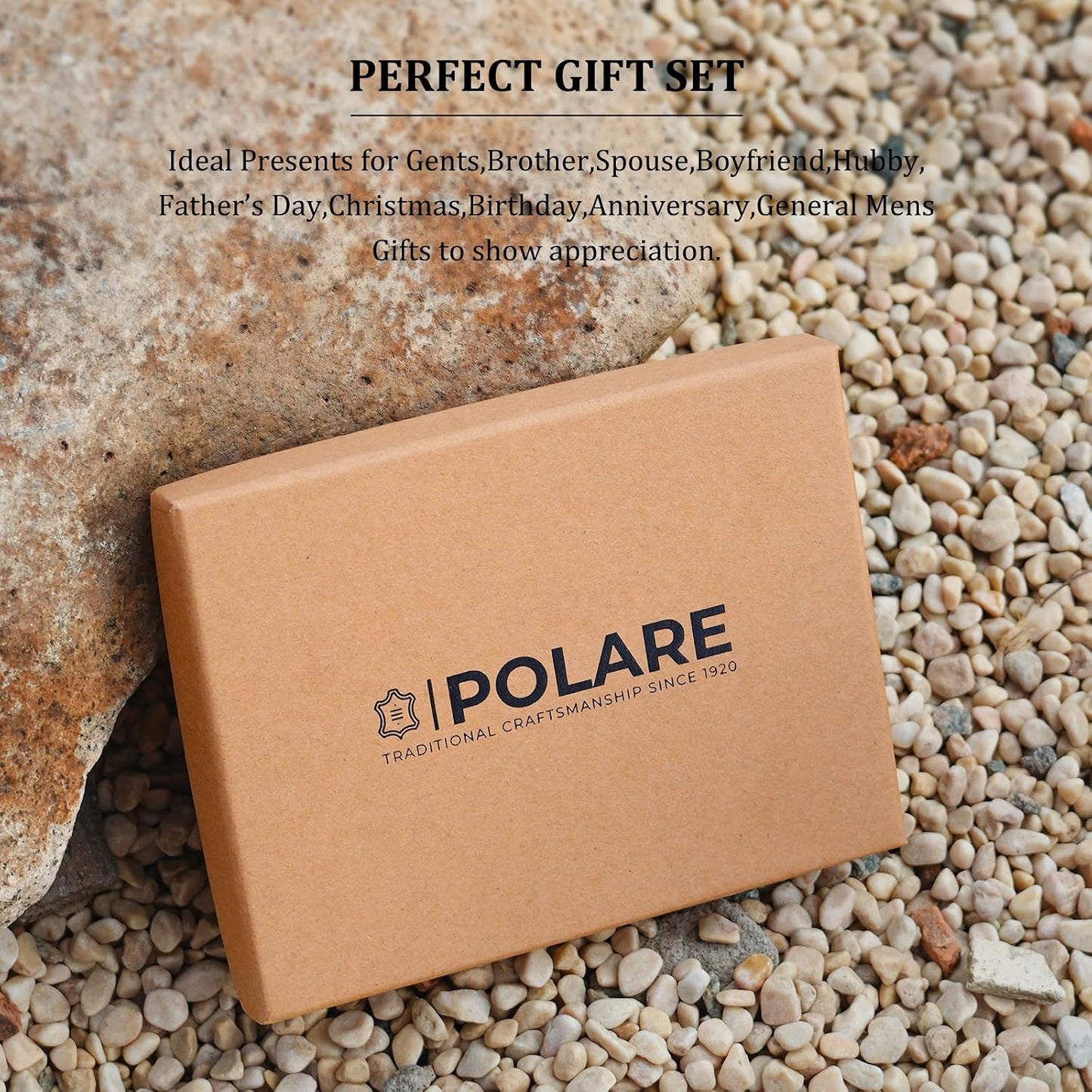 Polare - Cartera de cuero de grano completo para pasaporte familiar...