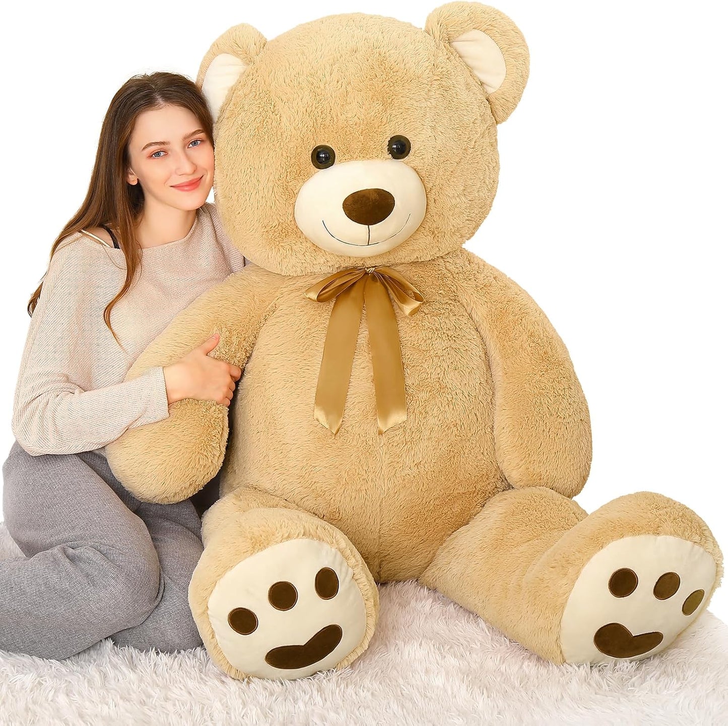 MorisMos Oso de Peluche Gigante de 5 pies, Animal de Peluche, Oso d...