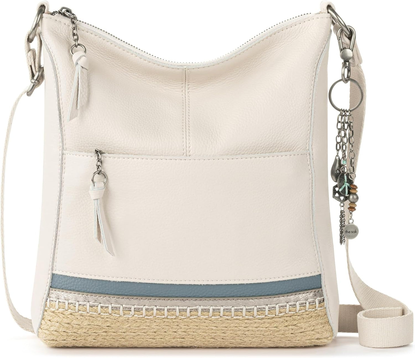 The Sak Lucia - Bolso bandolera de piel convertible con correa ajus...