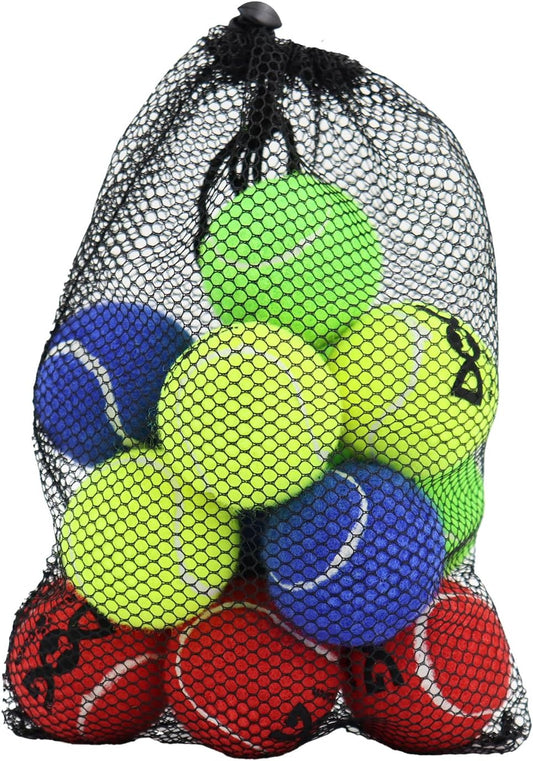 Pelotas de tenis para perros INSUM, paquete de 12 pelotas coloridas...