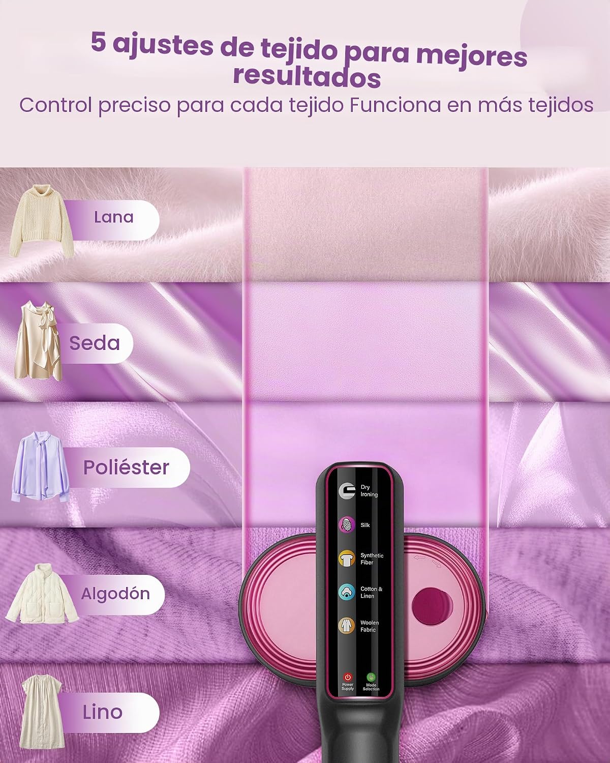 Nirrom Vaporizador de viaje para ropa, 110-240 V de doble voltaje,...