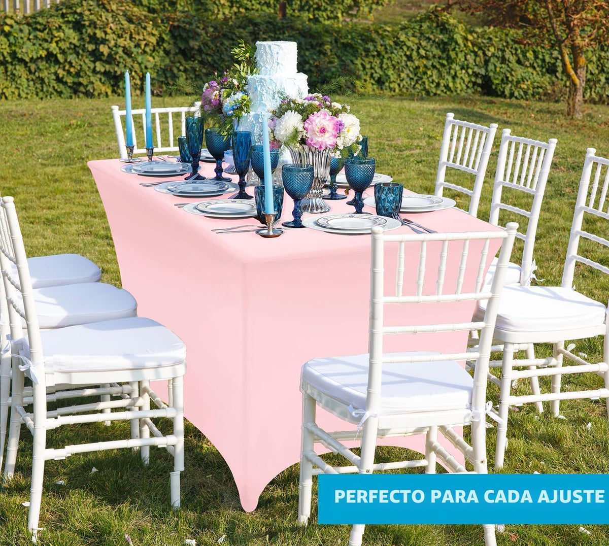 Utopia Kitchen - Juego de 2 manteles de elastano, ajustados, ajusta...