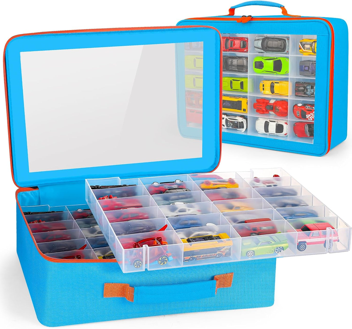 RHCOM Organizador de juguetes. 72 compartimentos. Caja de almacenam...