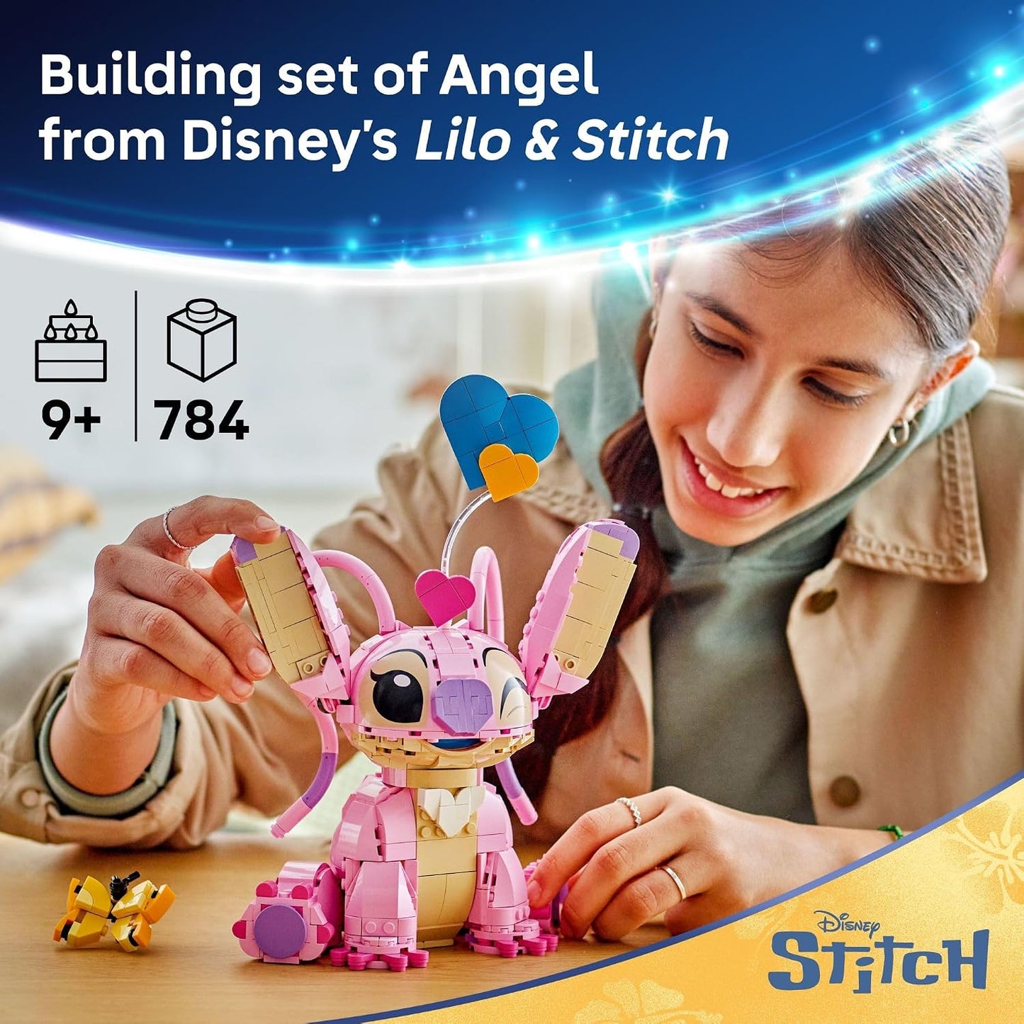 LEGO Disney Angel Lilo &amp; Stitch Juguete para niños, decoración...