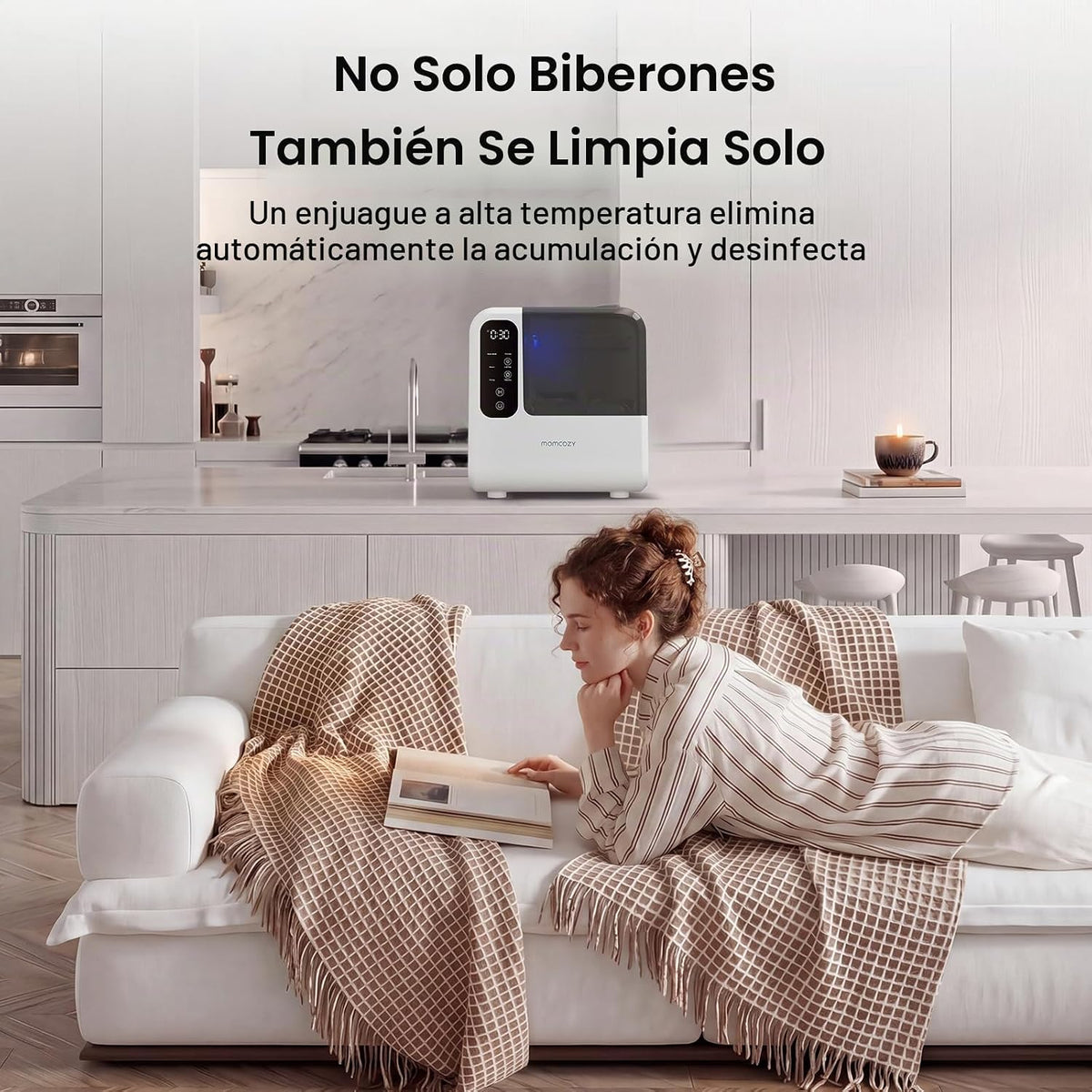 Momcozy DeepClean D8 Lavadora, esterilizador y secadora - Limpieza...