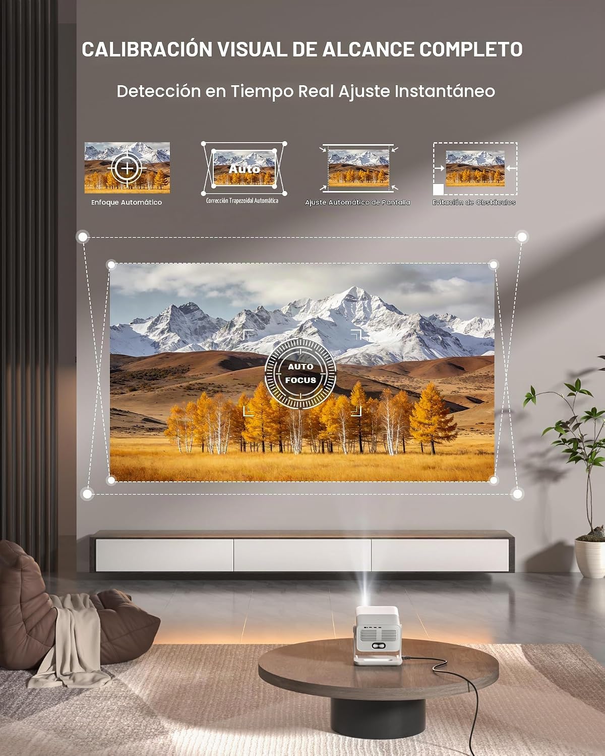 Google TV con licencia oficial: proyector inteligente 4K con WiFi y...