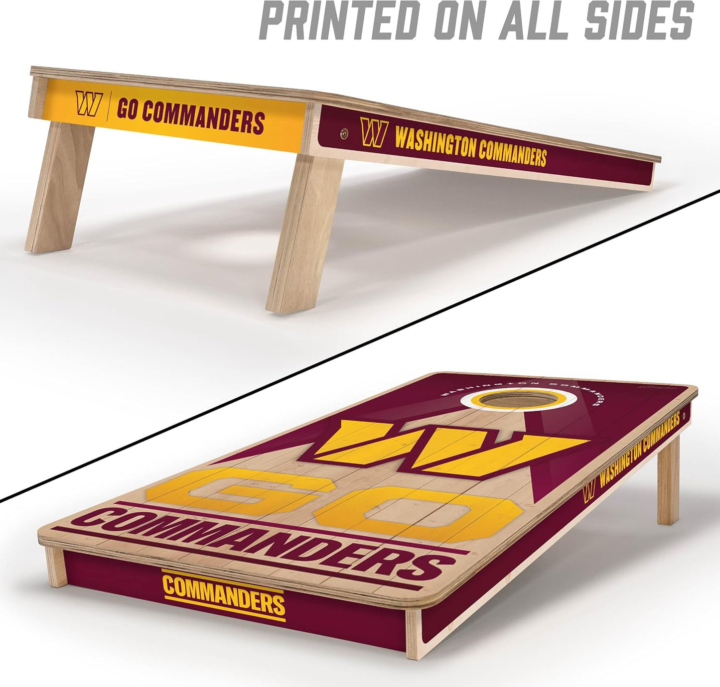 YouTheFan NFL - Juego profesional de Cornhole de madera de 2 x 4 pi...