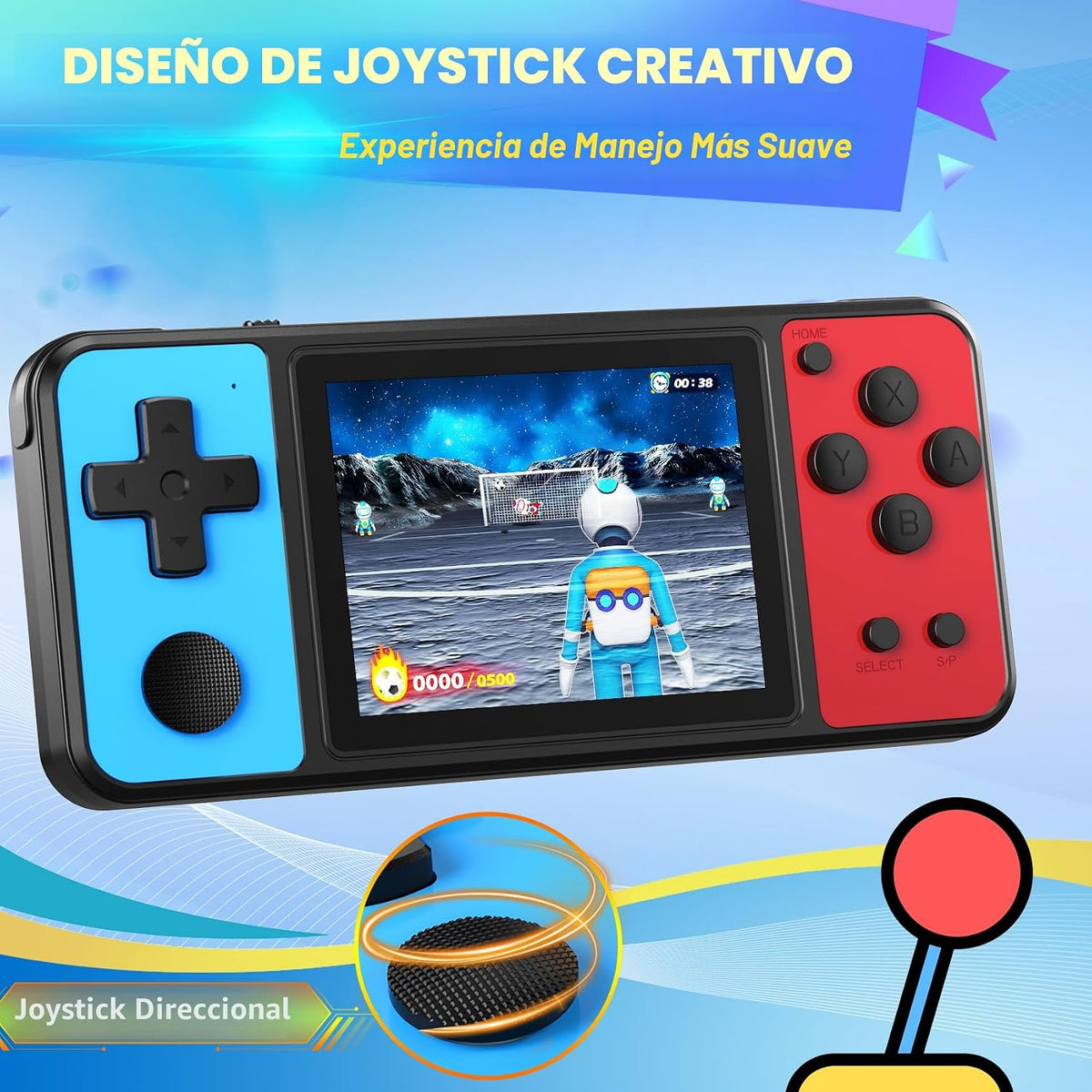 KAVOYI Juego de mano de 32 bits para niños 139 juegos 3.0 "IPS...