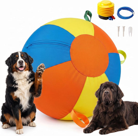 Pelota de pastoreo de 22" para perros, pelota inflable de entre...