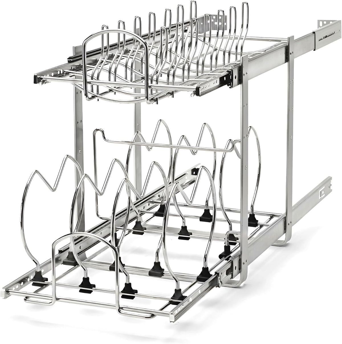 Rev-A-Shelf Organizador de Armario de Cocina Extraíble de 2 Niveles...