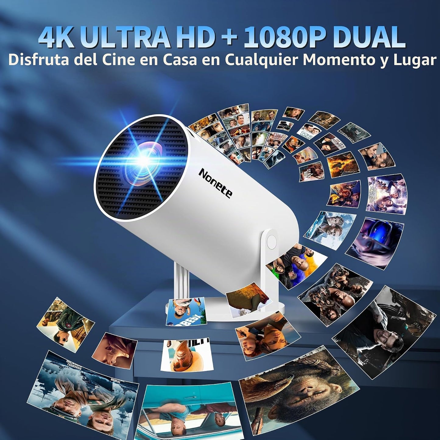 [Aplicaciones integradas y actualizadas en 2026] Mini proyector con...