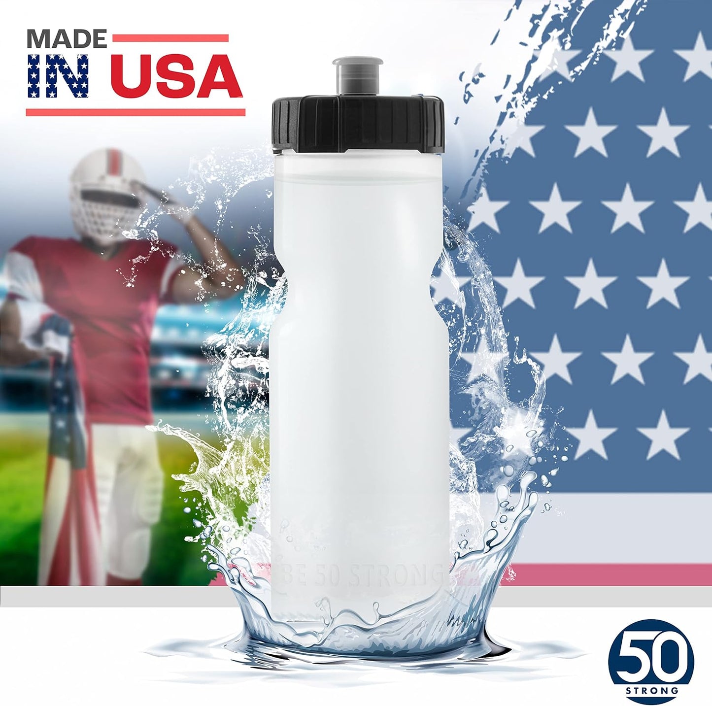 50 Strong Paquete de 24 botellas de agua a granel \u2013 Botellas d...