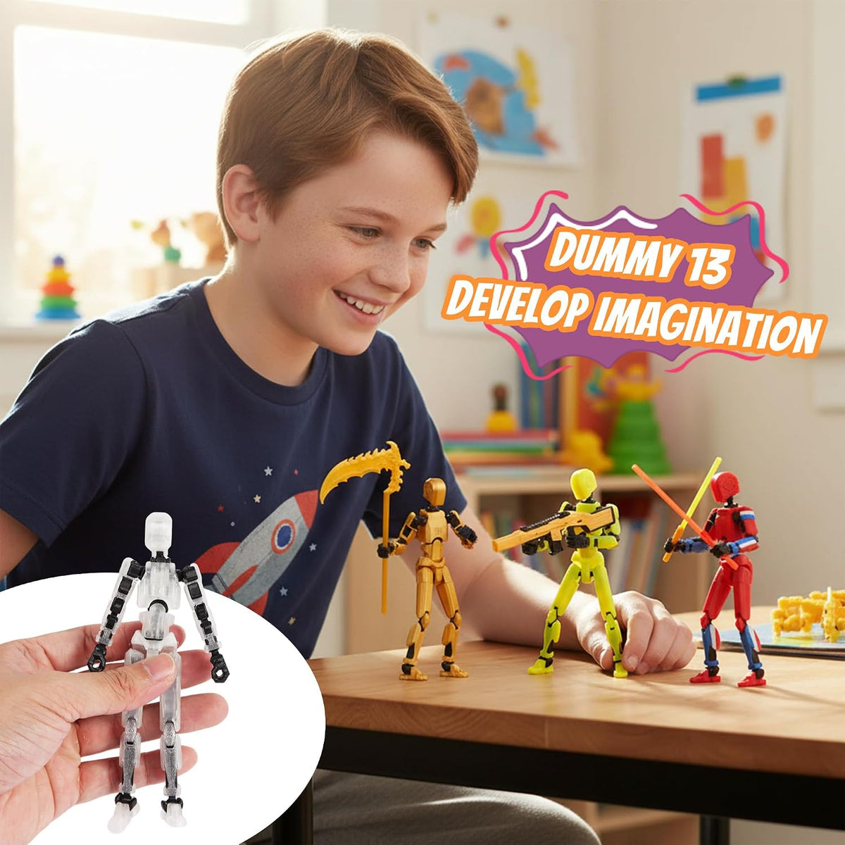 MerryXD Figura de acción T13 (paquete de 9)