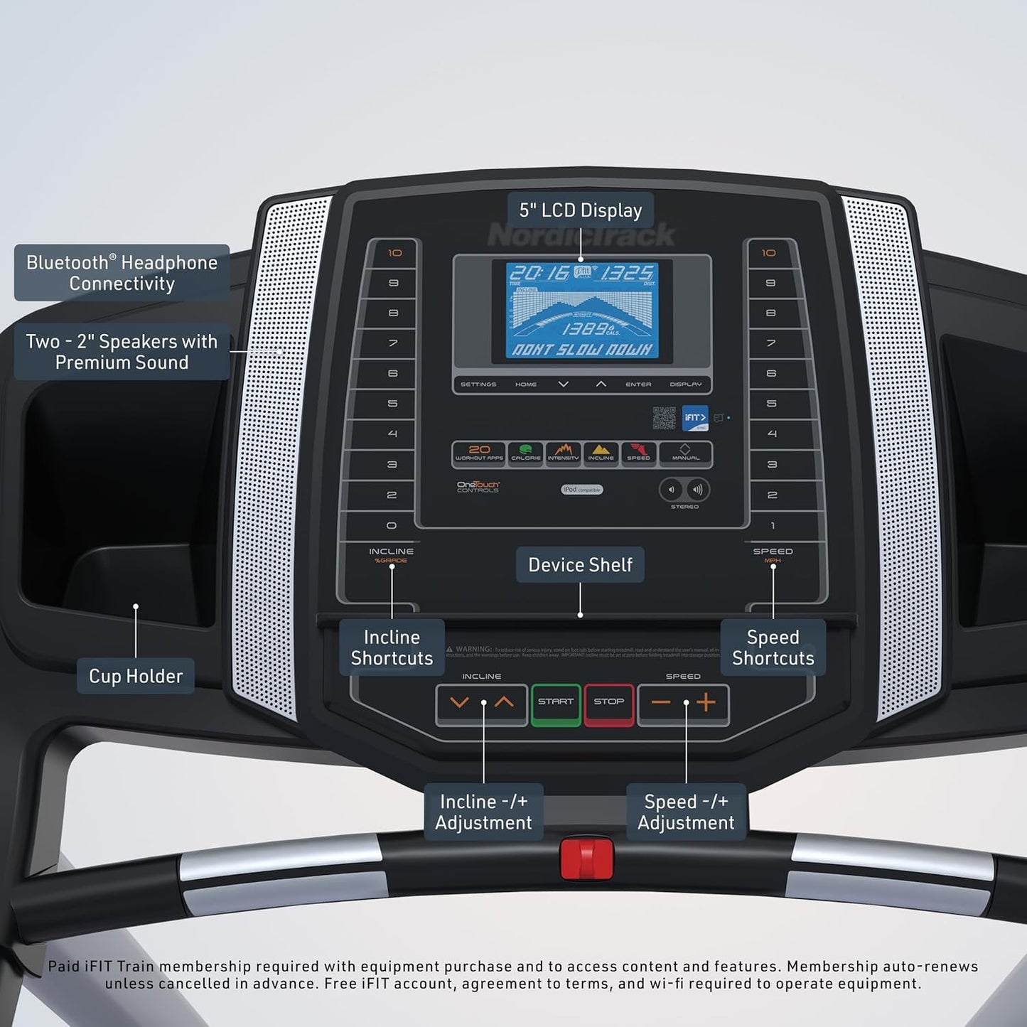 Cintas de correr NordicTrack serie T: T5, T6.5s, T7, T10, T16