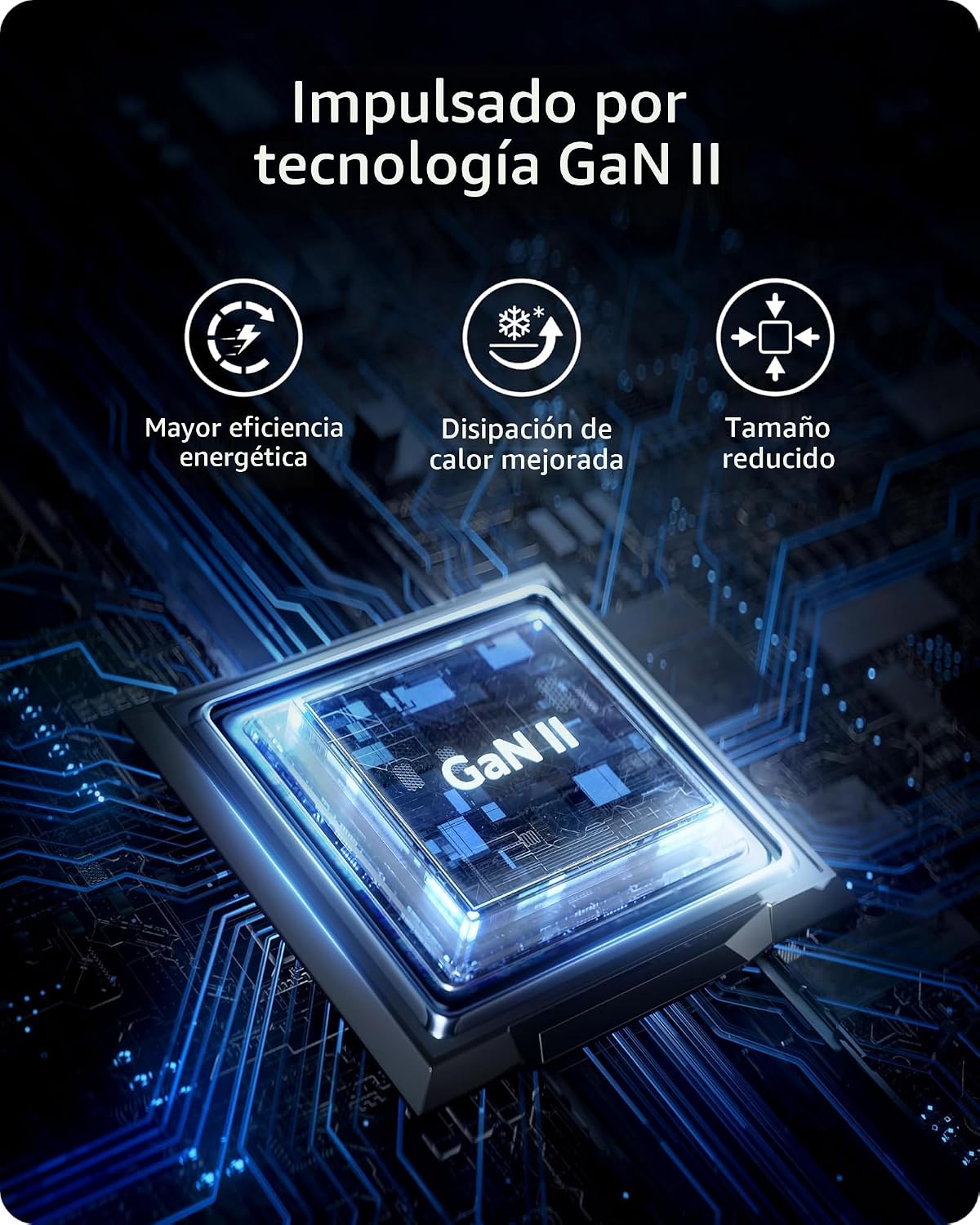 Anker Cargador Nano 100W para MacBook, bloque compacto rápido del c...