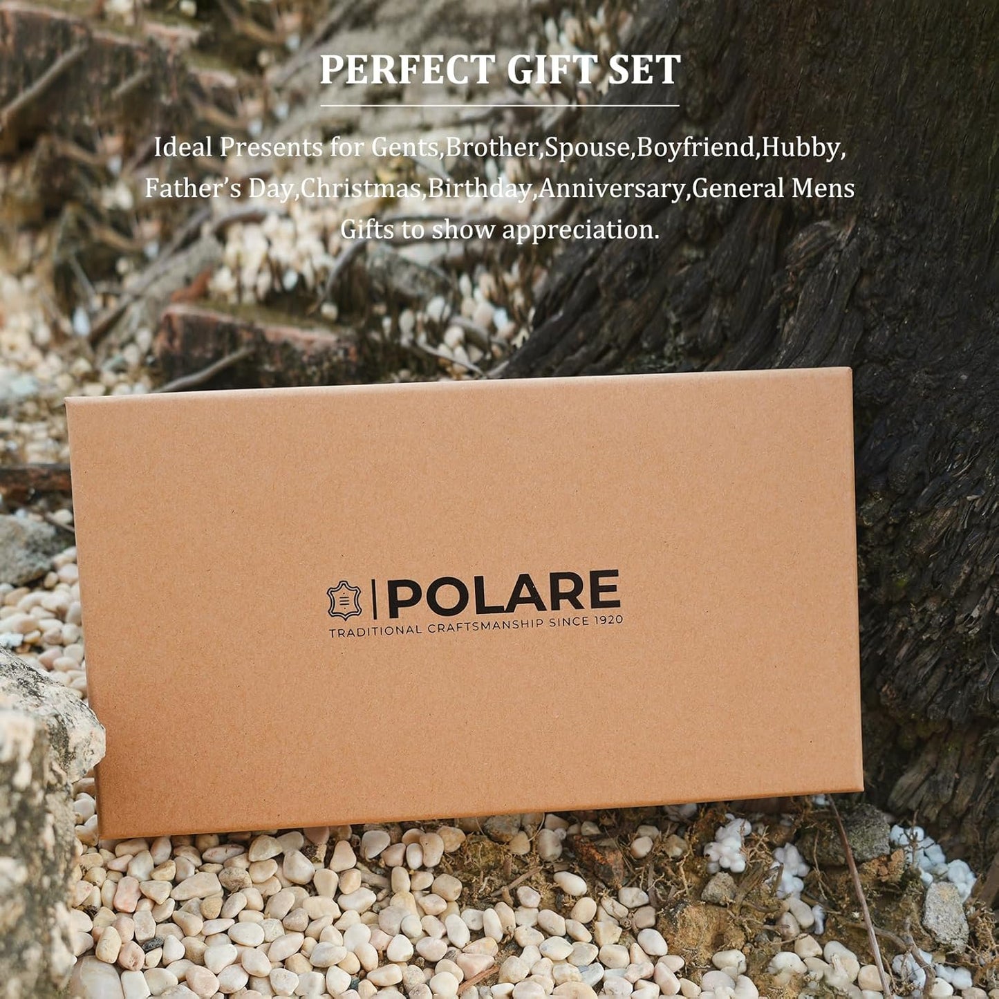 Polare - Funda para pasaporte de cuero de grano completo para hombr...