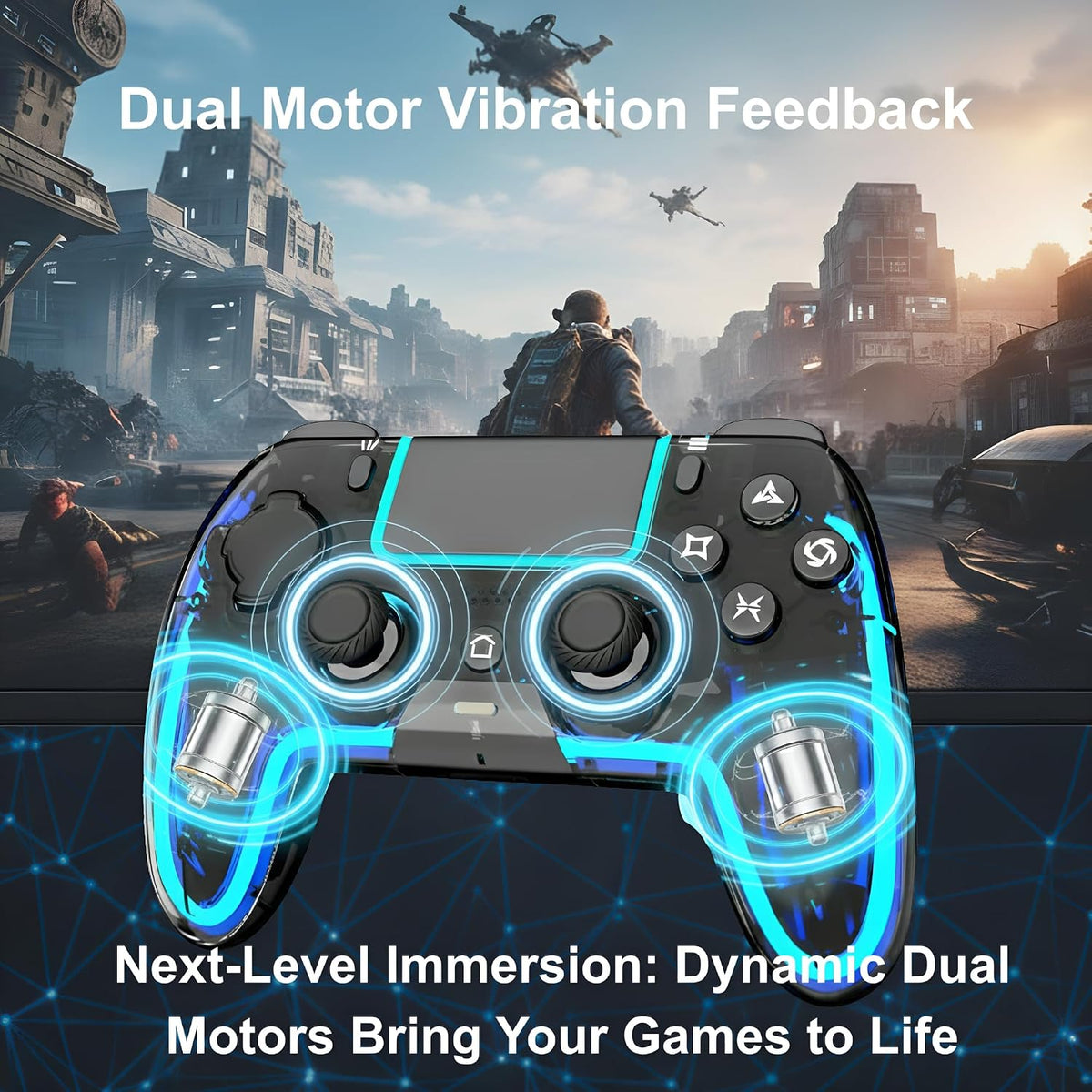 Controlador inalámbrico VioraTech para PS5 con joysticks de efecto...