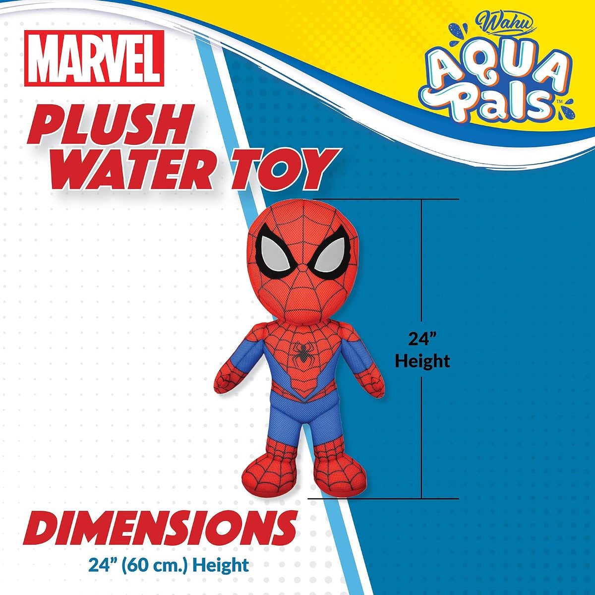 Wahu Aqua Pals Marvel Spider-Man - Juguete de peluche de agua para...