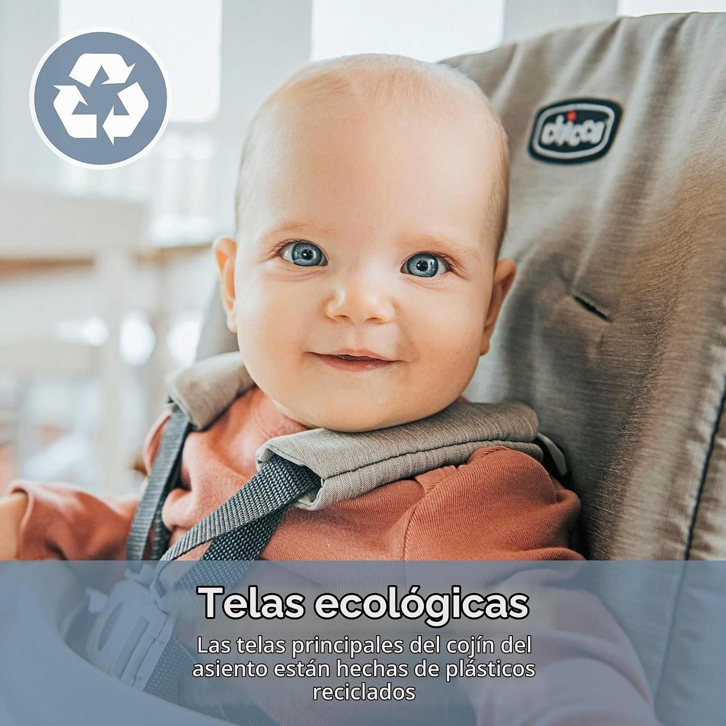 Chicco Stack Hi-Lo - Silla alta convertible multiusos 6 en 1, recli...
