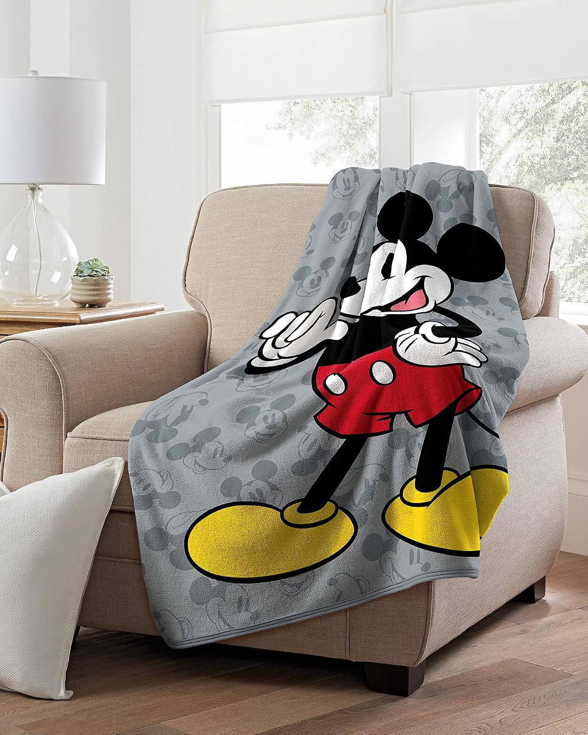 Northwest Manta de Micro Raschel con diseño de Mickey Mouse, 46 x 6...