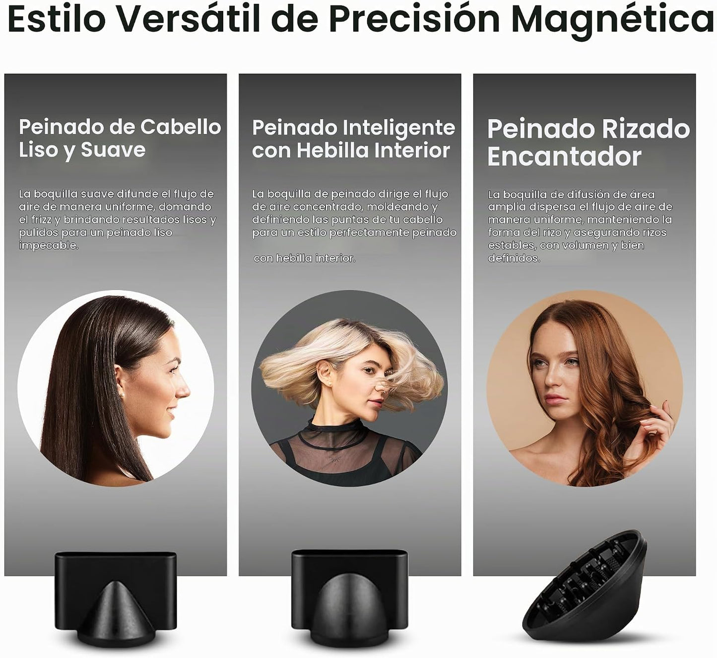 be beautiful extensions Secador de pelo para salón-1800W de alta ve...