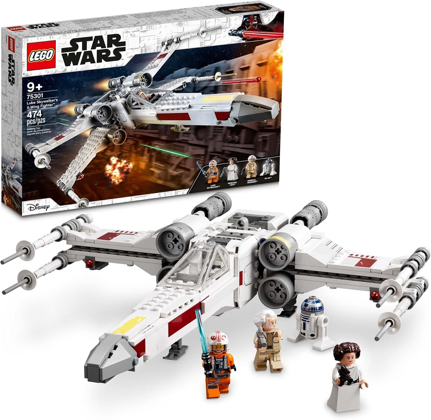LEGO Star Wars X-Wing Fighter de Luke Skywalker 75301 Set de Juguet...