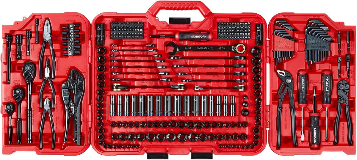STARWORK TRUE MECHANIC - Juego de herramientas mecánicas de 312 pie...