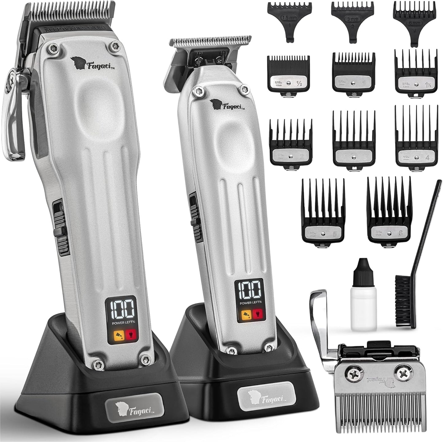 Fagaci Cortadora de pelo profesional para hombres, kit de peluquerí...
