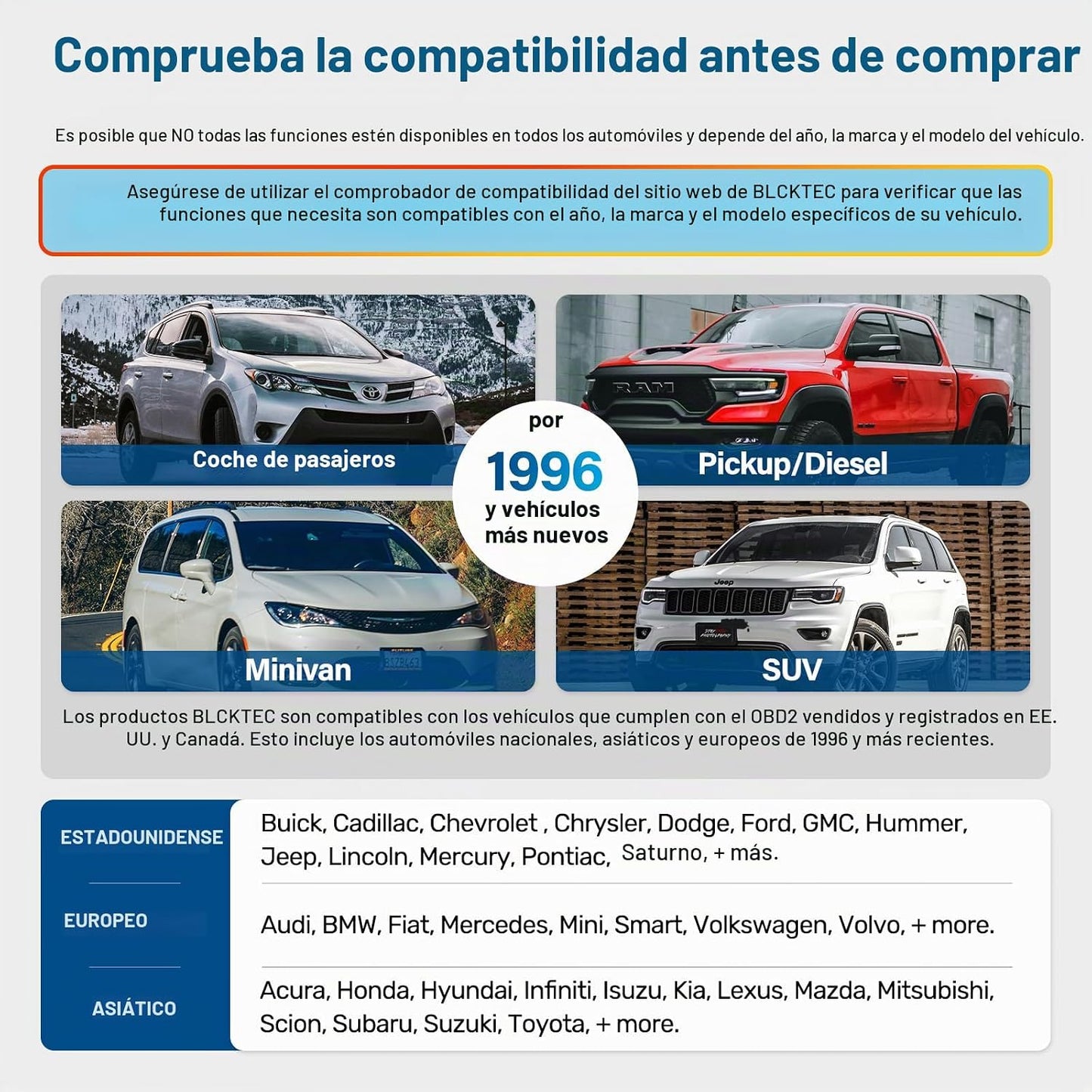 BLCKTEC 460T OBD2 - Lector de códigos de escáner para coche, herram...