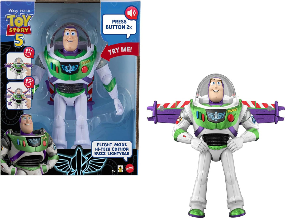 Mattel Disney y Pixar Toy Story 5 Modo de vuelo Hi-TechBuzz Lightye...