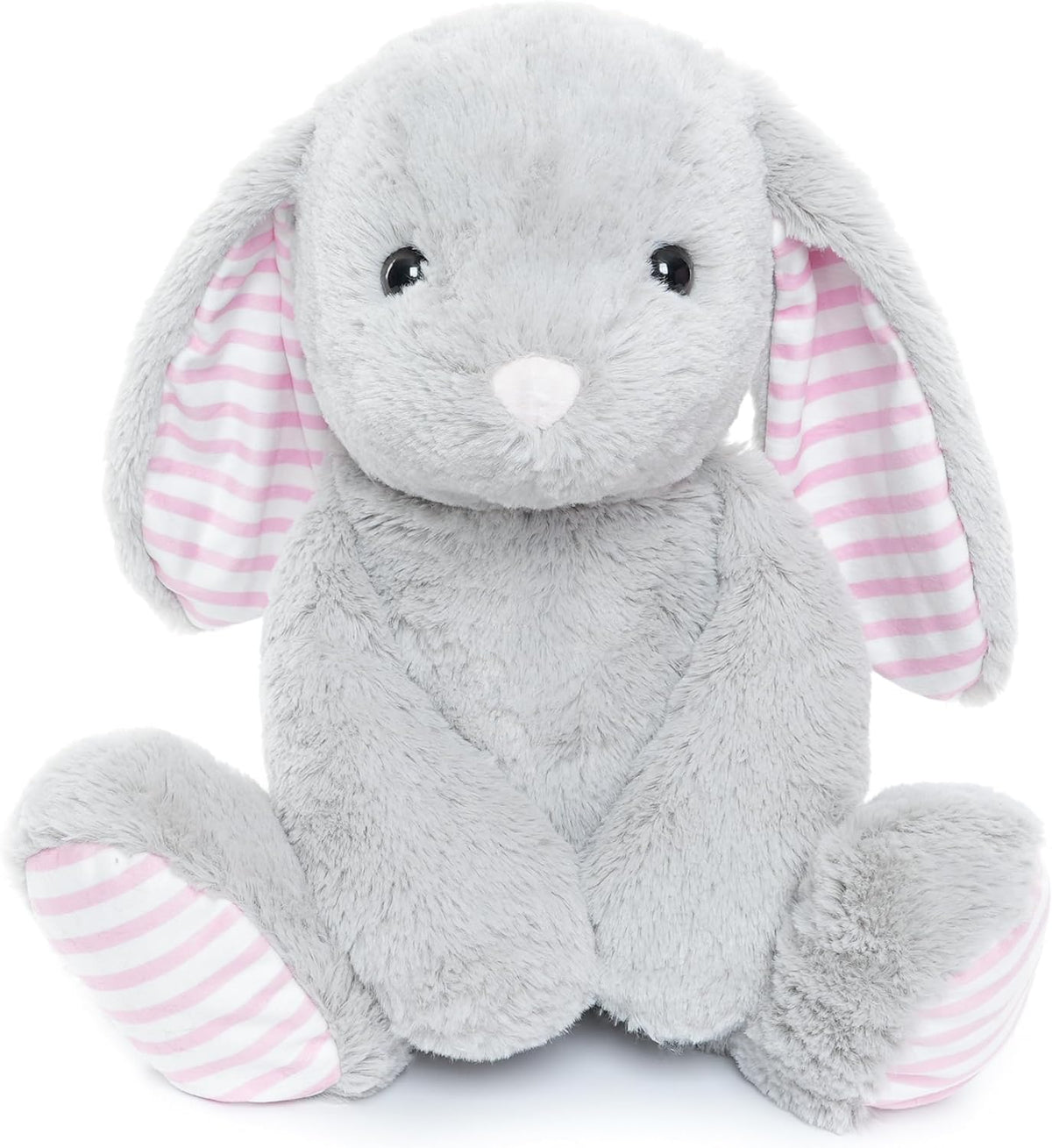 WEIGEDU Conejos grises de peluche para niños, niñas y niños, juguet...